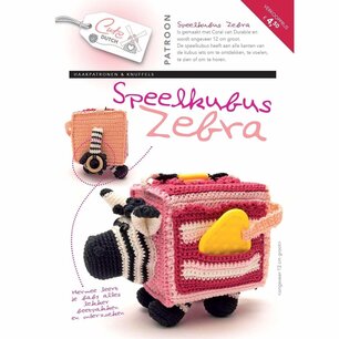 Patroonboekje speelkubus zebra Patroonboekje speelkubus zebra