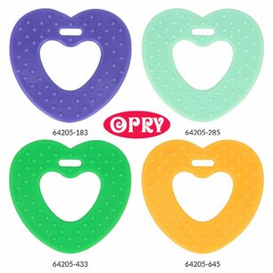 Opry Bijtring hart met noppen Opry Bijtring hart met noppen