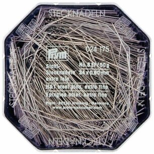 Prym kopspelden staal 0.6 x 34 mm zilver Prym kopspelden staal 0.6 x 34 mm zilver