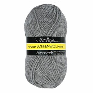 Scheepjes Noorse sokkenwol markoma grijs 100gr Scheepjes Noorse sokkenwol markoma grijs 100gr