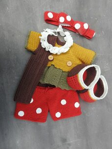 XXL Funny Kledingset Dots Herfst XXL Funny Kledingset Dots Herfst