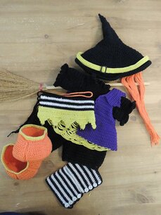 XXL Funny Kledingset Witch Carry XXL Funny Kledingset Witch Carry