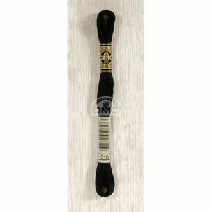 DMC Mouliné splijtzijde 310 zwart 