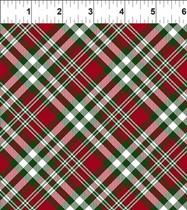 Winter Blooms, Plaid Multi