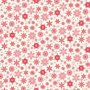 Scandi Snowflakes Red 