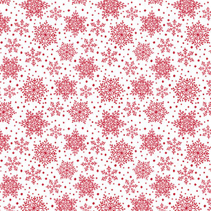 Hearty the Snowman, Snowflakes White/Red