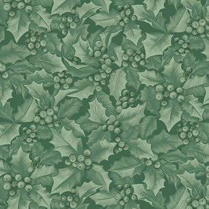 Winter Elegance, Holly & Berries Medium Green