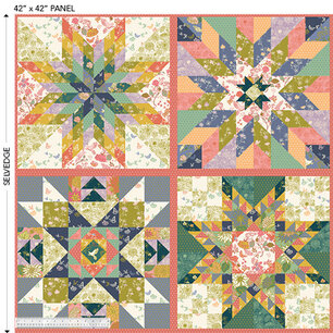 In the Garden, Garden Stars Panel Multi In the Garden, Garden Stars Panel Multi