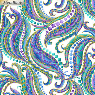 Horsen Around, Mane Swirl White/Multi Horsen Around, Mane Swirl White/Multi