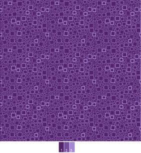 Hooked on Fish, Squares & Dots Medium Grape