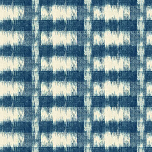 Annabella Ikat Plaid Blue Annabella Ikat Plaid Blue
