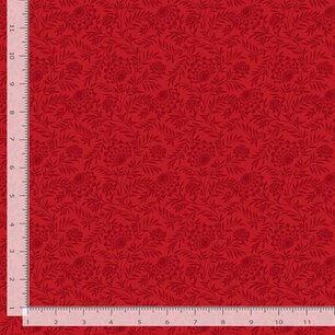 Garden Redwork Elegant Floral CD2357 Scarlet