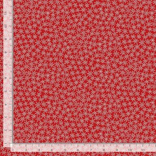Garden Redwork Ditsy Floral Outline CD3102 Red Garden Redwork Ditsy Floral Outline CD3102 Red