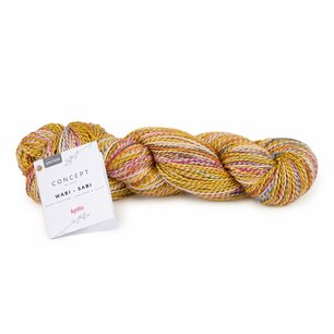 Wabi Sabi Oker-Fuchsia-groen-oranje