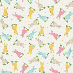 Peek a Boo Bunnies Tossed Characters Cream