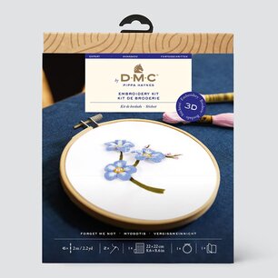 DMC Borduurkit 3D vergeet-mij-nietje 12,5cm