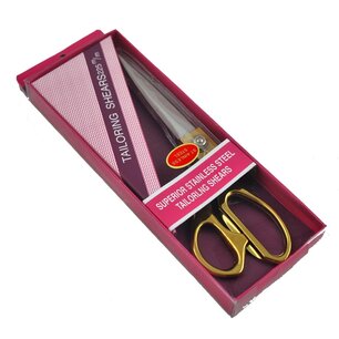 Kleermakerschaar RVS in brons 22 cm