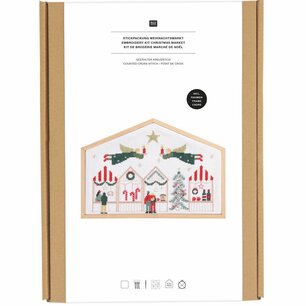Borduurpakket kerstmarkt 