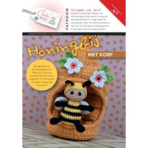 Cute Dutch patronen boekje Honingbij met korf