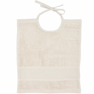 Slabbetje met Aida-rand, licht beige