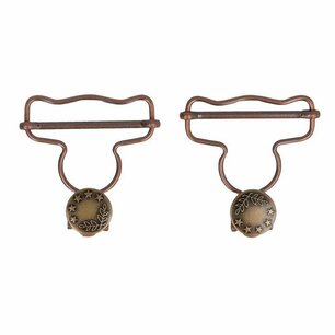 Milward tuinbroeksluiting brons – 40 mm, haak en knoop