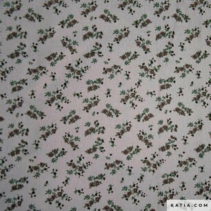 Katia Flannel Cotton Print Bee Different Flowers – 100% katoen