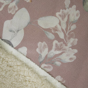 Sherpa Bonded Suede Joplin Make Up – Warme suède-look stof met sherpa | 180 cm breed