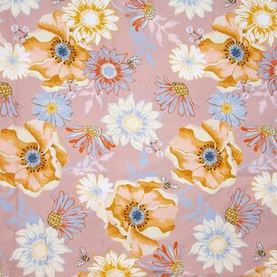 Bee Different – 100% Viscose Bloemenstof | Katia Fabrics