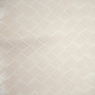 Vegan Leather Braid Star White – Gevlochten vegan leer voor jassen & accessoires