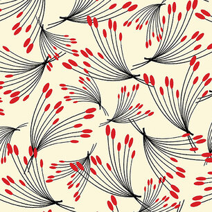 Oshi stems cream/red Oshi stems cream/red