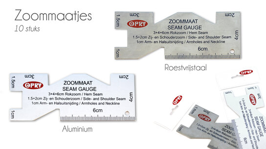 Zoommaatje aluminium
