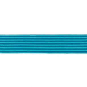 Elastiek 2 kleurig petrol