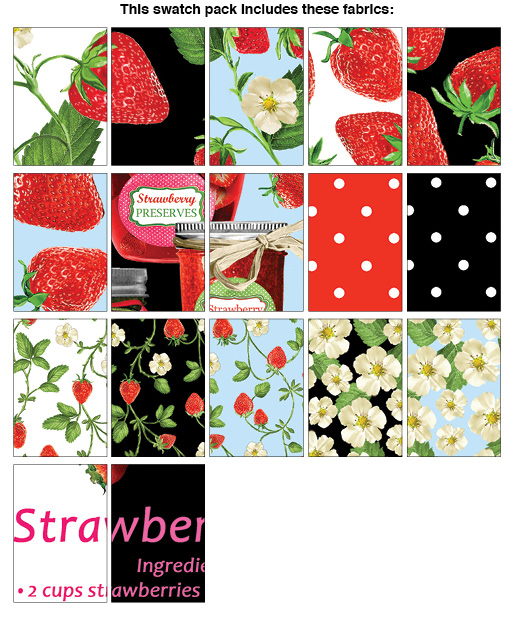 Strawberry Fields 2 1/2" strips