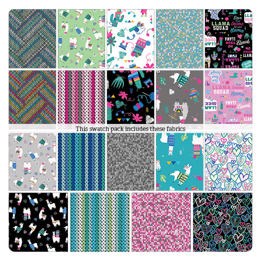 Lama Drama 2 1/2" strips