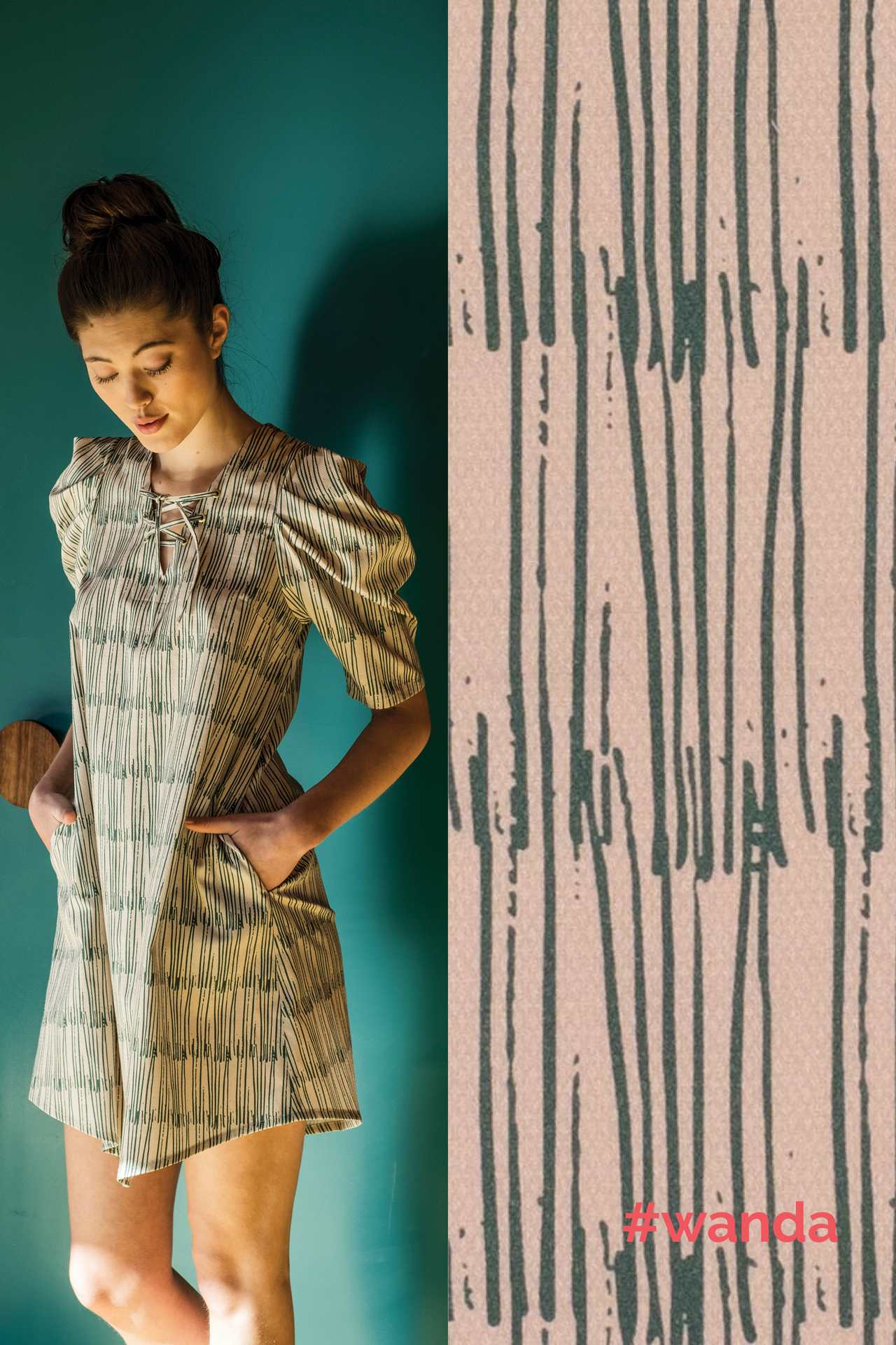 Wanda jacquard katoen