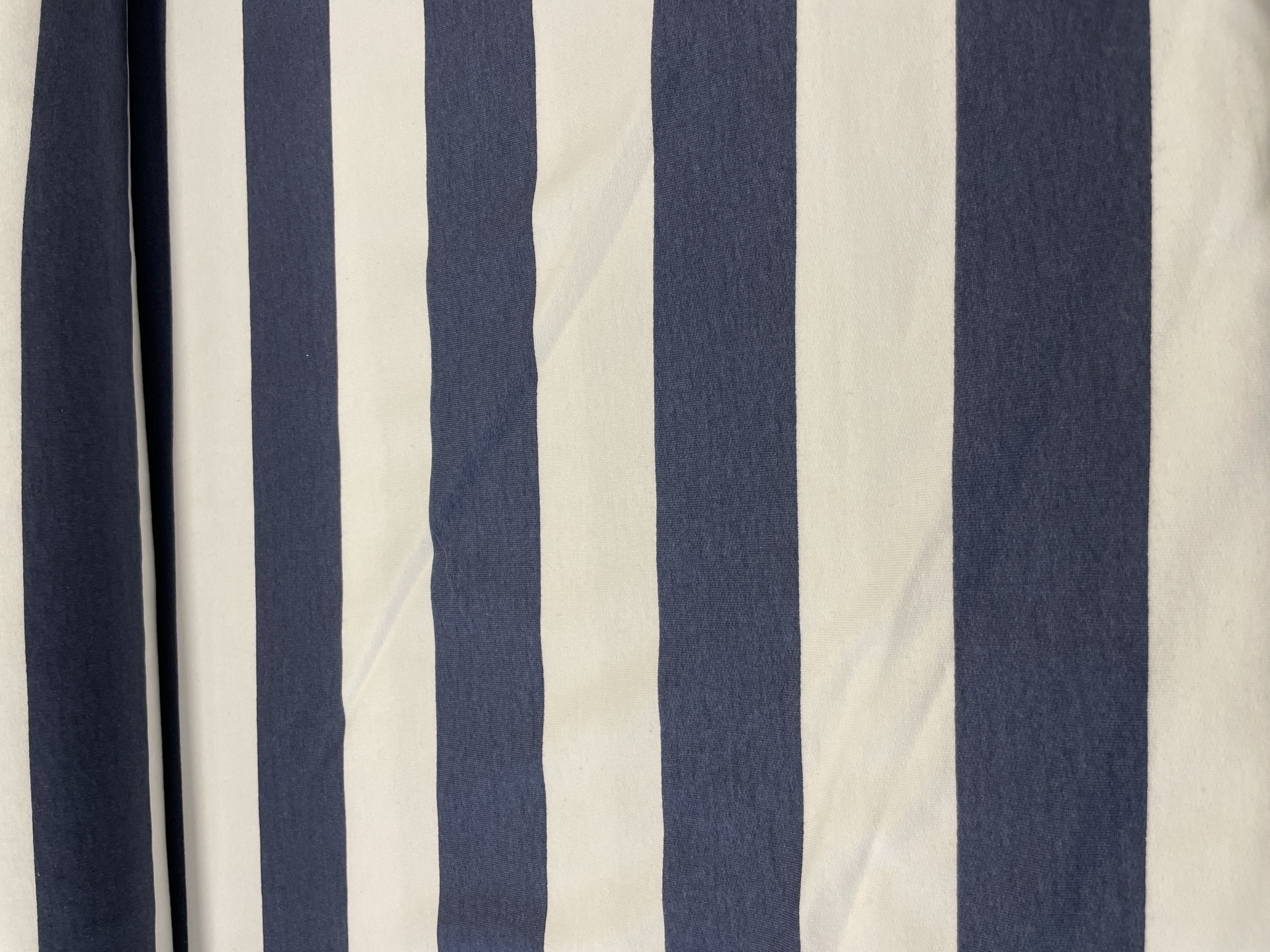 French terry big stripe blauw wit