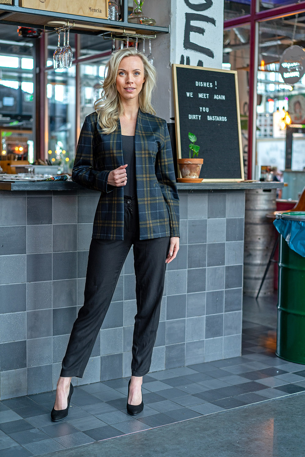 Viscose twill effen brique