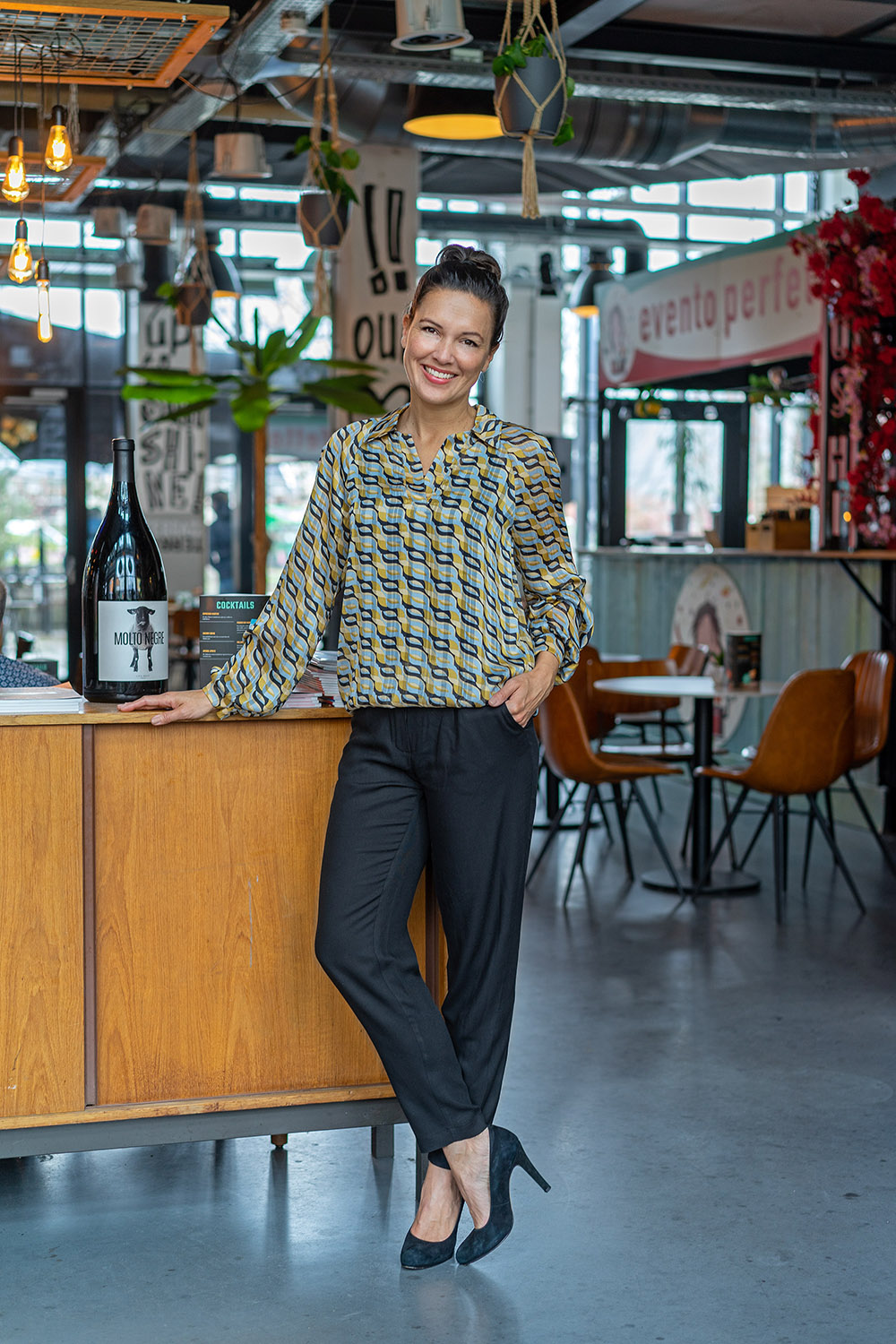 Viscose twill effen brique