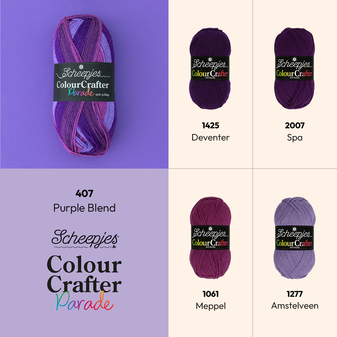 Scheepjes Colour Crafter Parade -  407 Purple Blend
