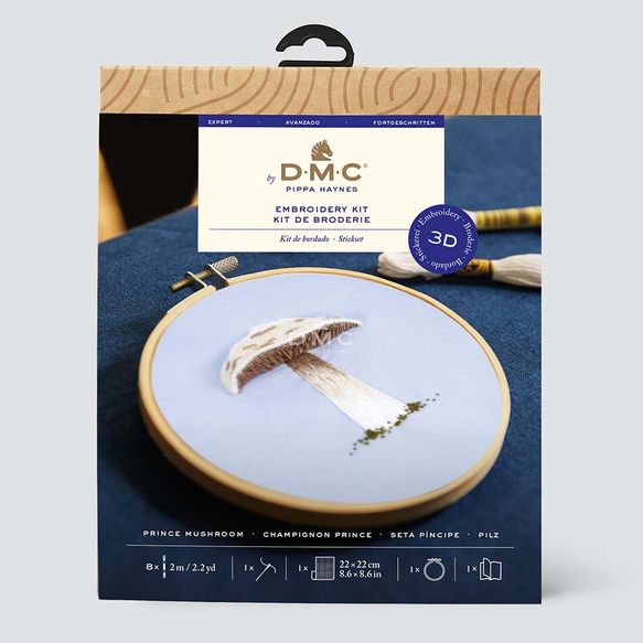 DMC 3D-borduurkit Reuzenchampignon Rond Katoen 125 mm
