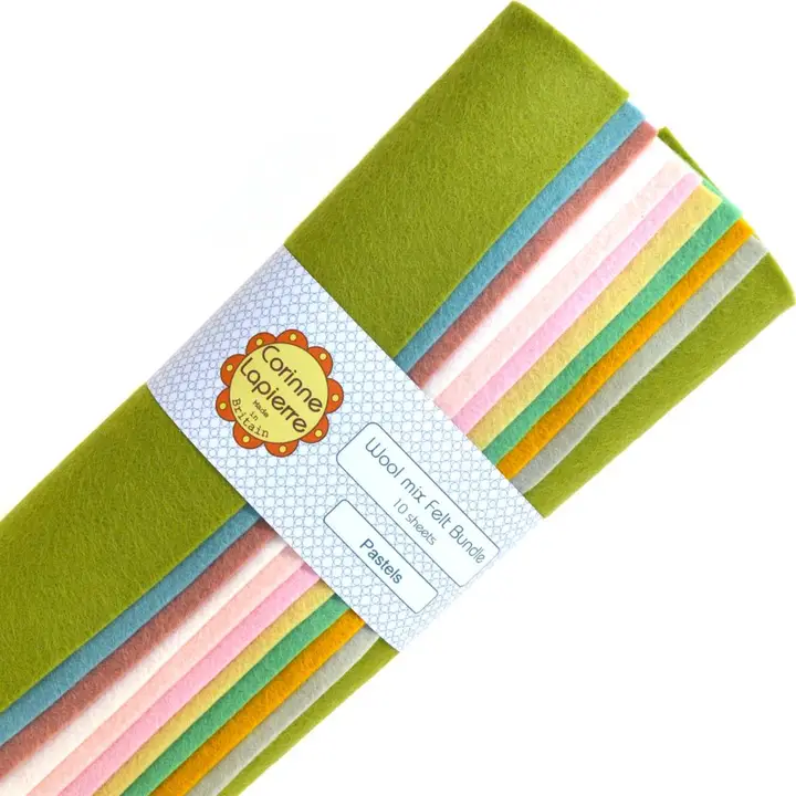Felt Bundle of 10 Sheets - Pastels