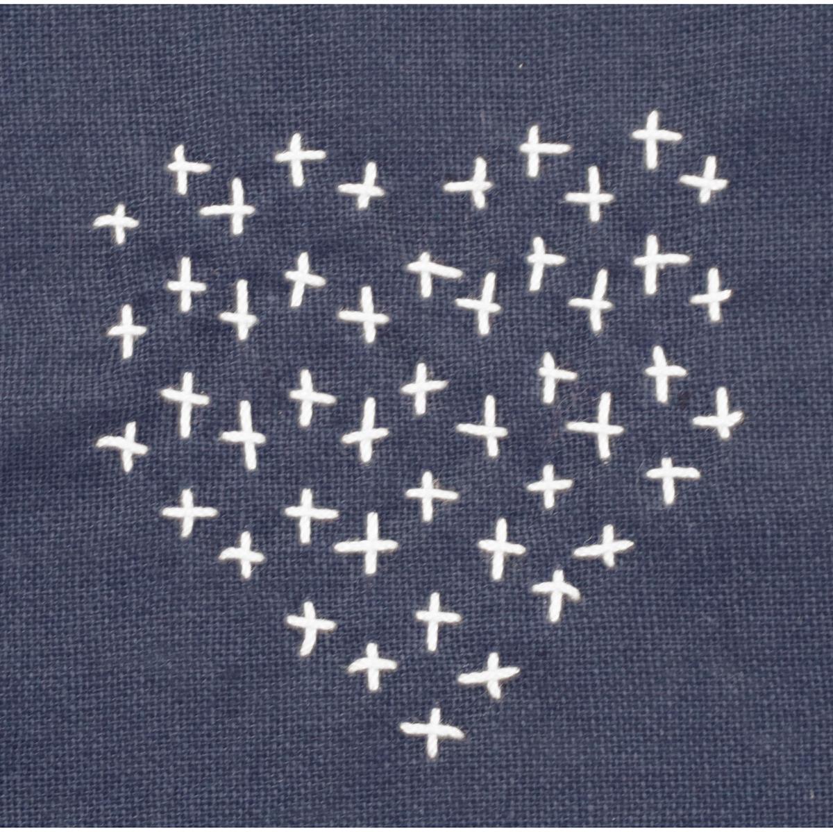 ReStyle Sashiko sjabloon harten patroon maat 10 x 10 cm