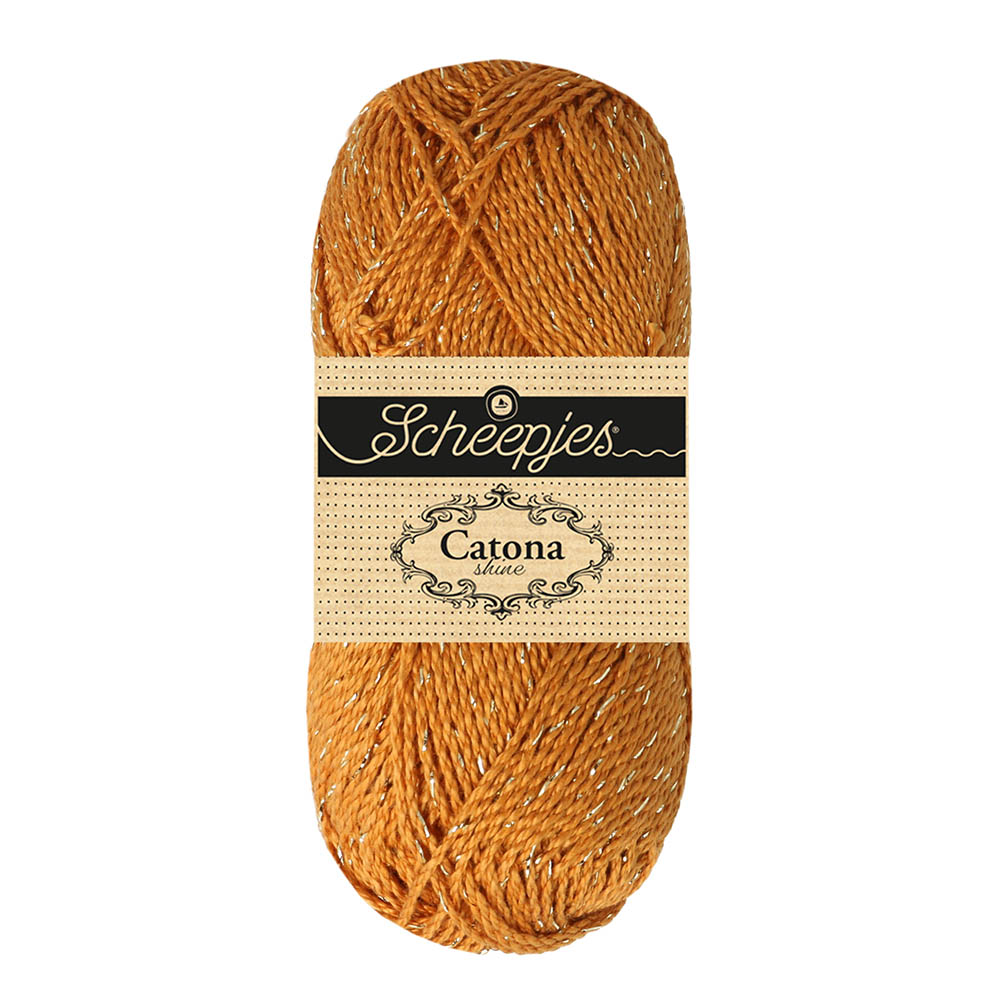 Scheepjes Catona Shine 383G Ginger Gold