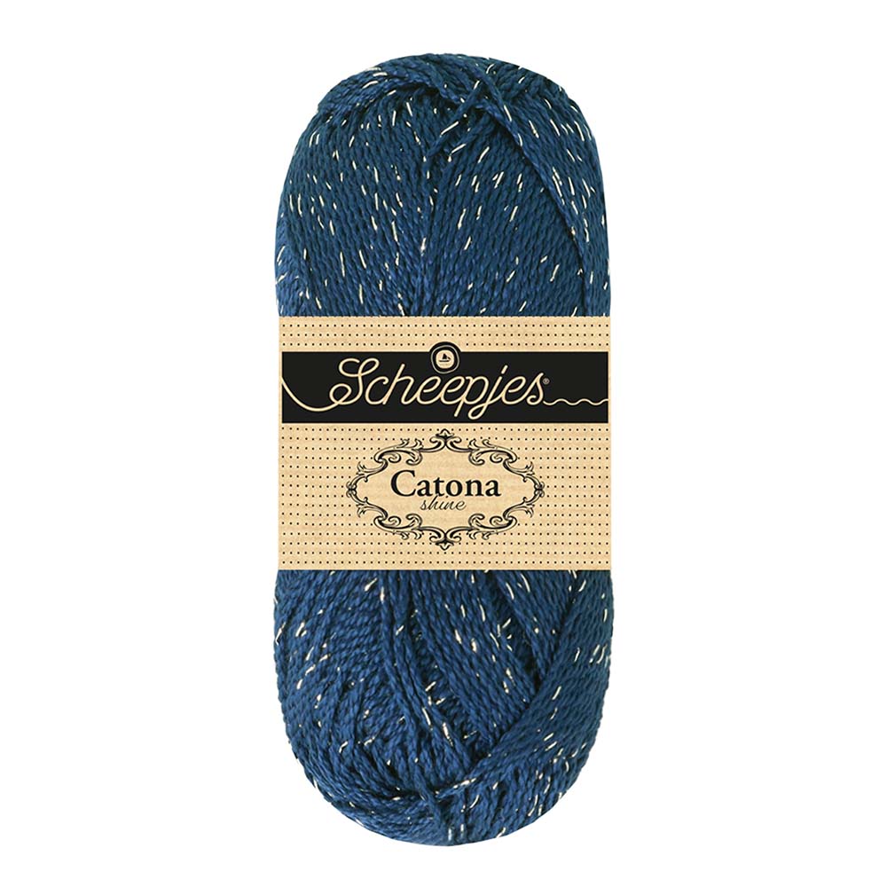 Scheepjes Catona Shine 527 Midnight Silver