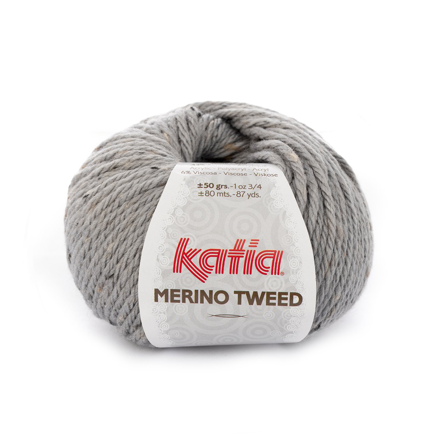 Merino Tweed Licht grijs 307
