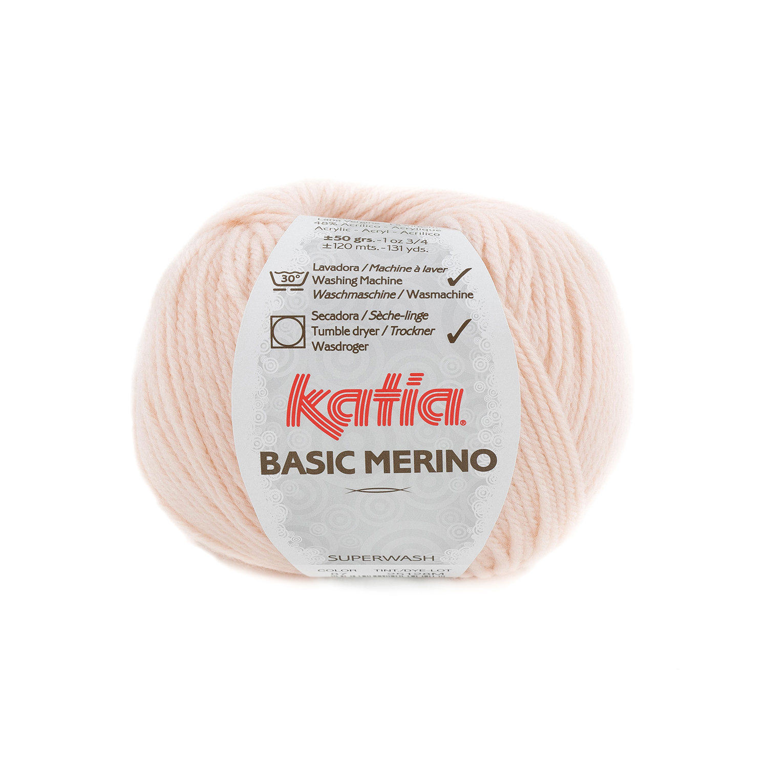 Basic Merino Zeer licht roze 87