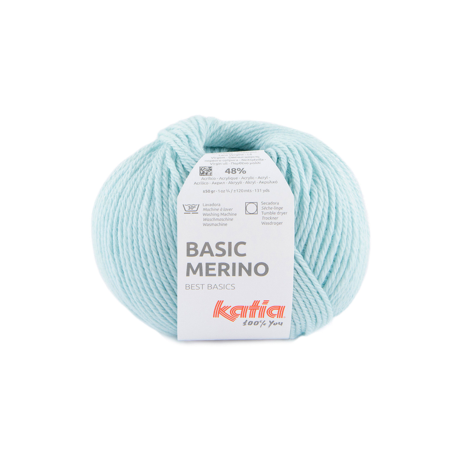 Basic Merino zeer licht blauw-licht hemelsblauw 93