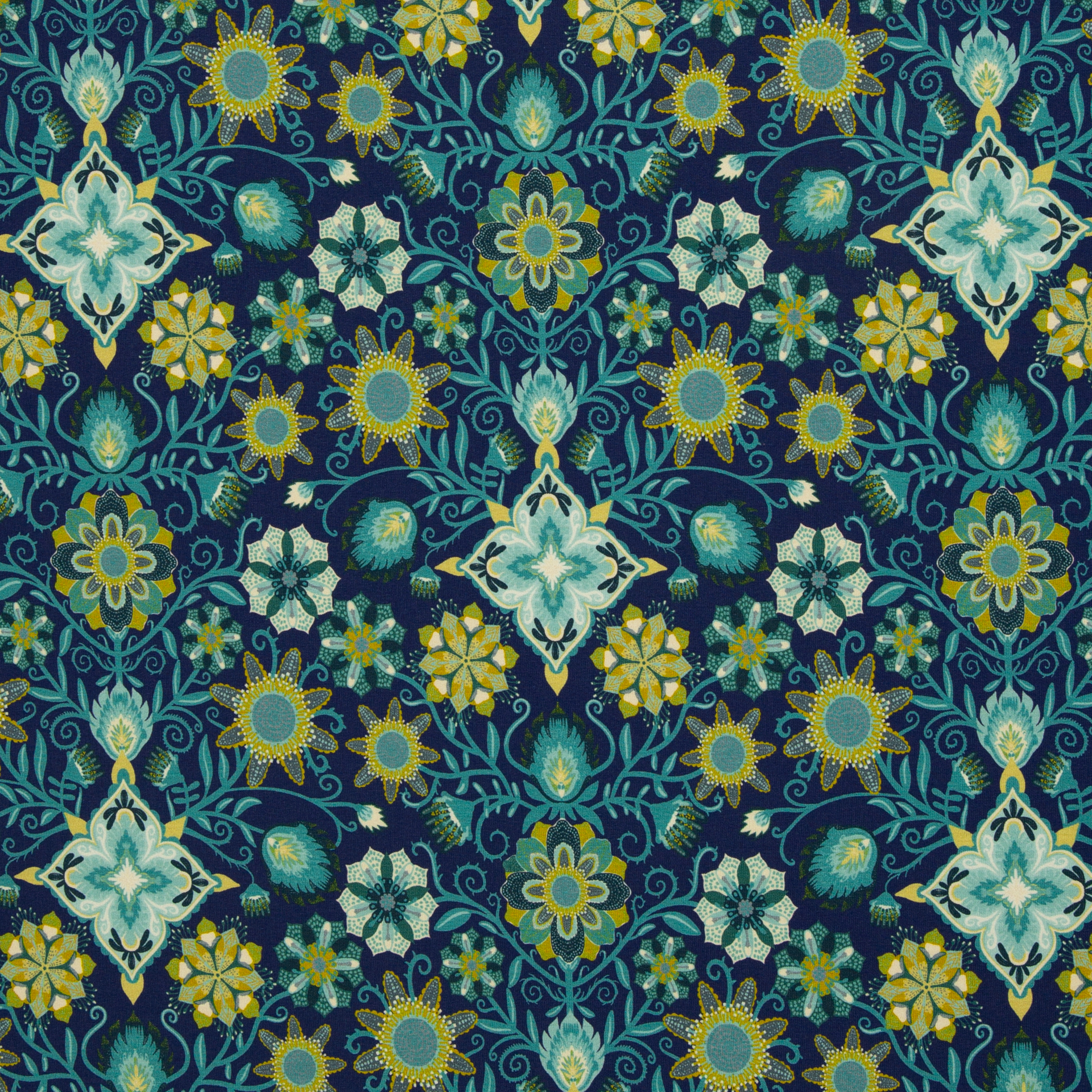 Tropical Flowers, French Terry 